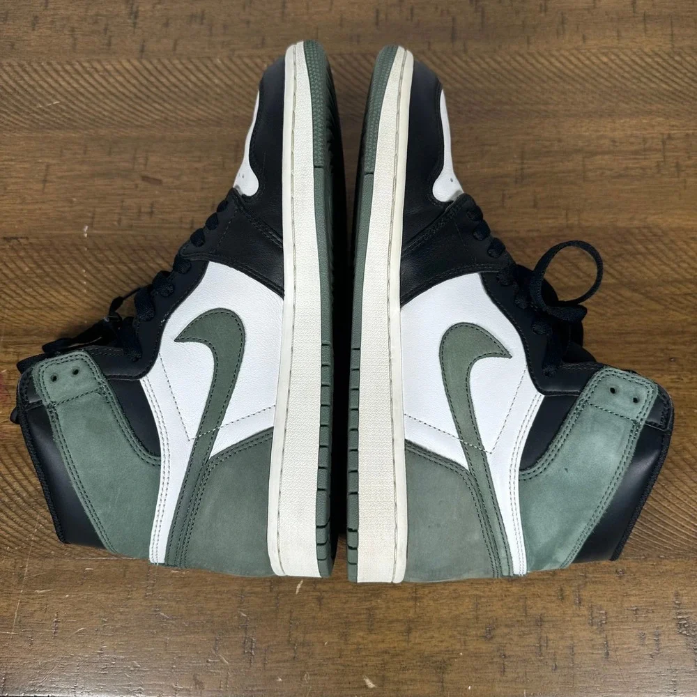 Air Jordan 1 Retro High Mens 10 Clay Green Best Hand Game Basketball Sneakers